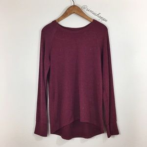 NEW Brandy Melville Maroon Crewneck Sweater